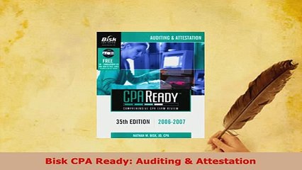 Download  Bisk CPA Ready Auditing  Attestation Download Online