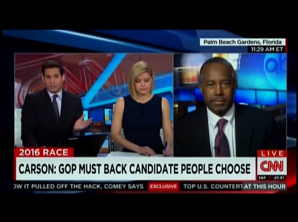 Carson Tells CNN Anchor 'You've Probably Been Charged' Too!