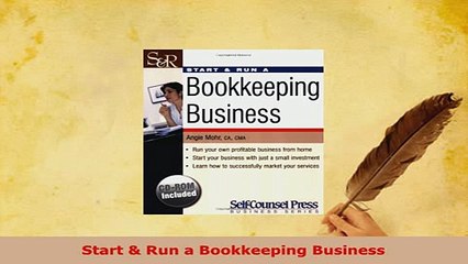 PDF  Start  Run a Bookkeeping Business Read Online