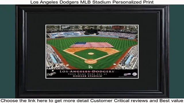 Los Angeles Dodgers MLB Stadium Personalized Print