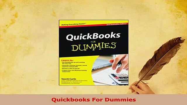 PDF Quickbooks For Dummies Read Full Ebook