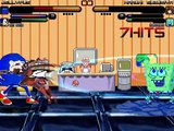 TheMattalocalypse Random Mugen Battle - 241 - Jellypus & Neo Sonic VS. Haruhi & SpongeBob