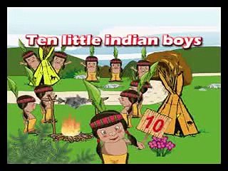 Nursery Rhymes Poems For Kids - TEN LITTLE INDIAN BOYS With Lyrics