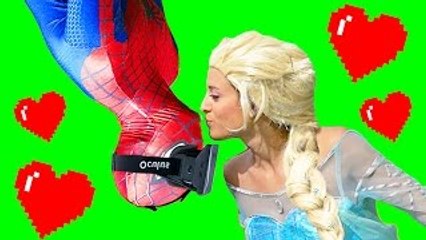 Frozen Elsa & Joker Fall in Love vs Fat Spiderman - Funny Superhero Movie in Real Life