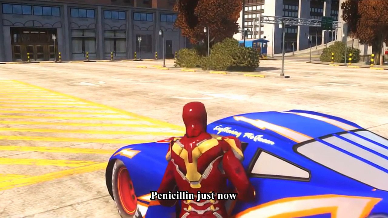 Spiderman vs Hulk Kids Songs ♪ Found a peanut ♪ IRON MAN Blue Color Disney