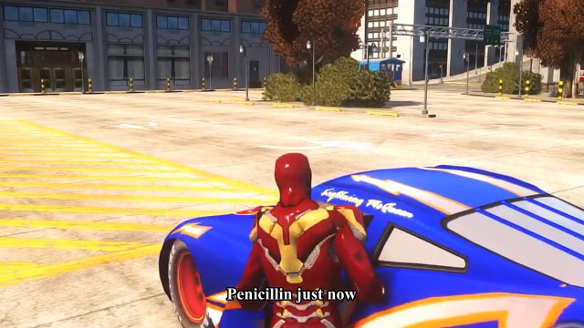 Spiderman vs Hulk Kids Songs ♪ Found a peanut ♪ IRON MAN Blue Color Disney