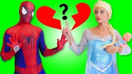 Spiderman Vs Clone vs Frozen Elsa vs maleficent prank - Fun Superhero Movie in Real life