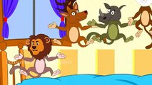 Five Little Monkeys Jumping On The Bed - Nursery Kids Rhymes With Action - Songs For Toddlers