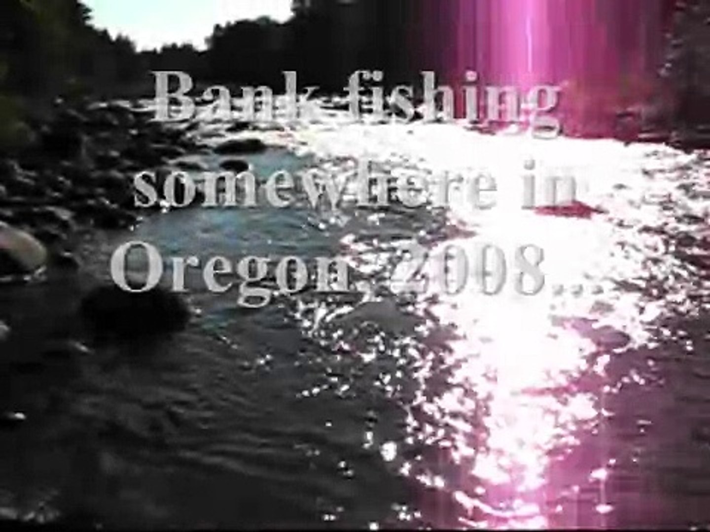 Bank fishing.