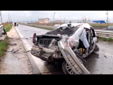 Report TV - Aksident në Lushnje-Rrogozhinë vdes 19-vjeçari, dy të plagosur