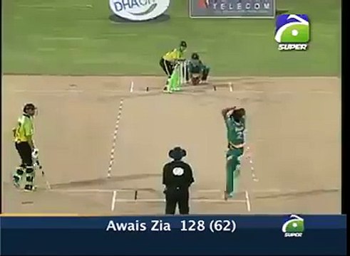 Awais Zia 128 runs on 62 balls