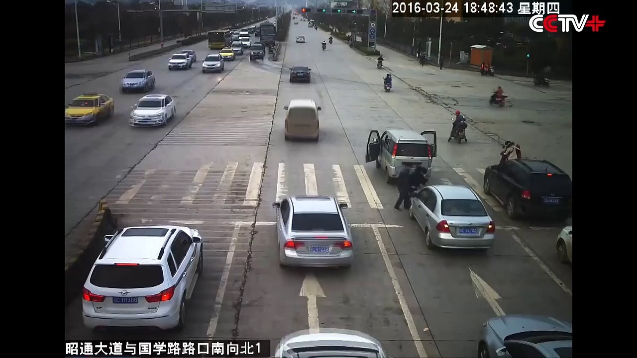 Child Escapes Death after Falling out of Moving Vehicle, being Run over by Car