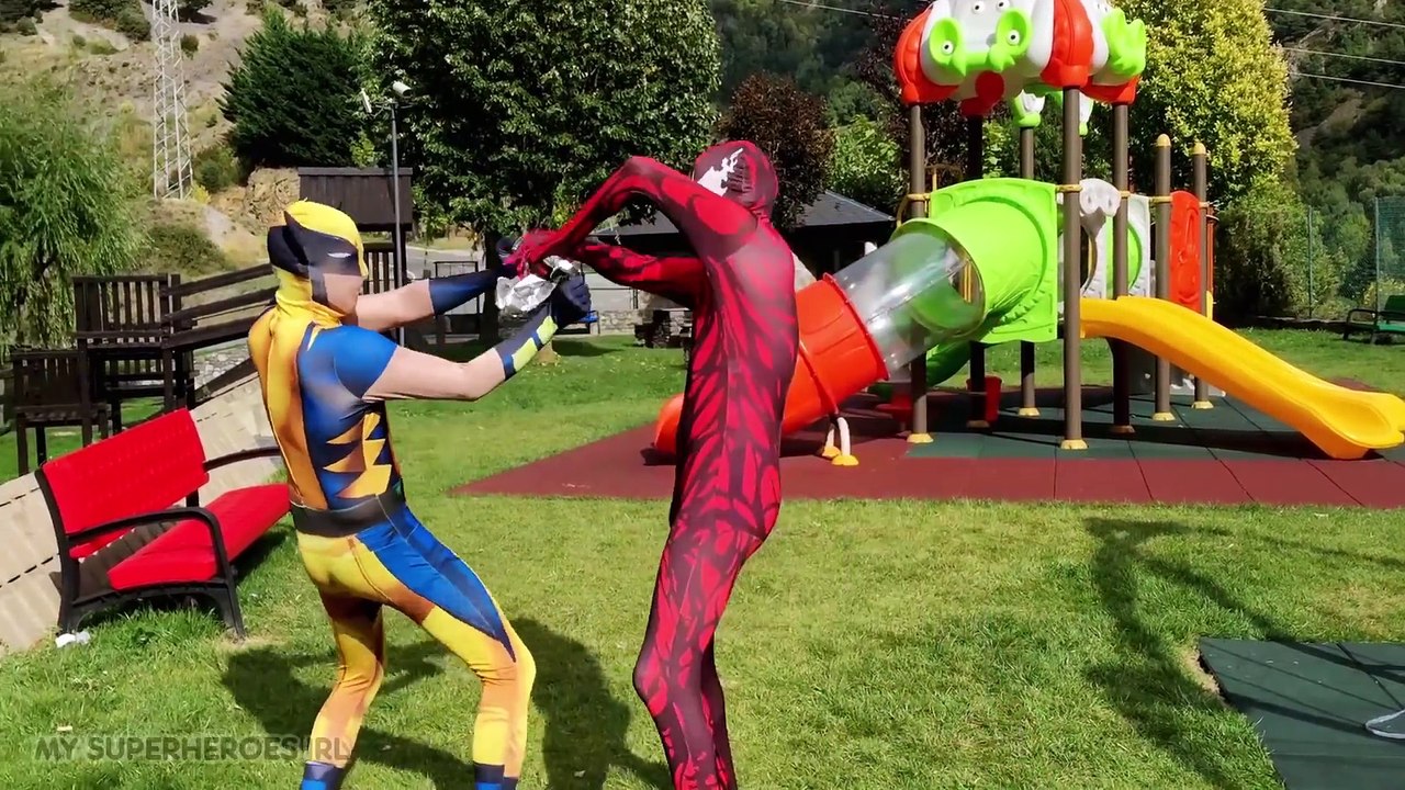 Spiderman VS Carnage - Playlist Superheroes In Real Life Playtime Fun Movie Video