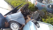 Ankara Ağaca Çarpan Otomobil İkiye Bölündü, Sürücü Yaralı Kurtuldu
