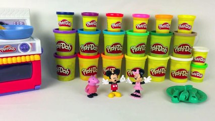 Play Doh Food Kitchen Mickey Mouse Peppa Pig Play Dough Pizza Hot Dog Playdough Fastfood P