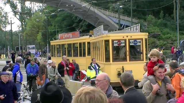 Vieux trams à Bruxelles