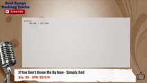 If You Don't Know Me By Now - Simply Red Vocal Backing Track with chords and lyrics