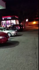 Burger King all the Windows glass smashed out