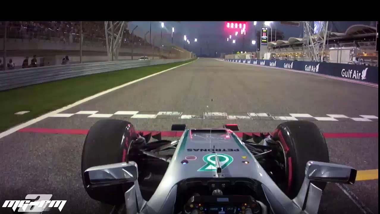Ride onboard with Hamilton on an eventful opening lap in Bahrain