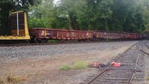Short Northbound mixed freight - Norfolk Southern  - Greenville, SC