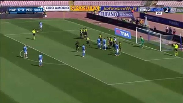 Lorenzo Insigne Amazing Free Kick - SSC Napoli v. Hellas Verona - 10.04.2016
