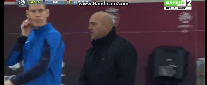 Renato Civelli Horror Foul And Gets RED CARD - Lille 1-0 Monaco 10-04-2016