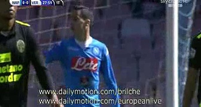 David Lopez Anulled Goal HD - Napoli 0 - 0 HellasVerona - 10.04.2016