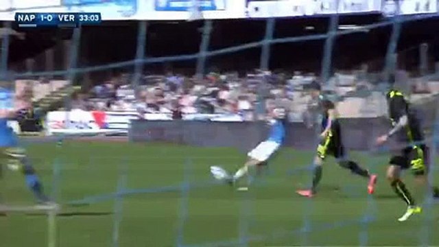 1-0 Manolo Gabbiadini - Napoli 1 - 0 Verona Serie A 10-4-2016