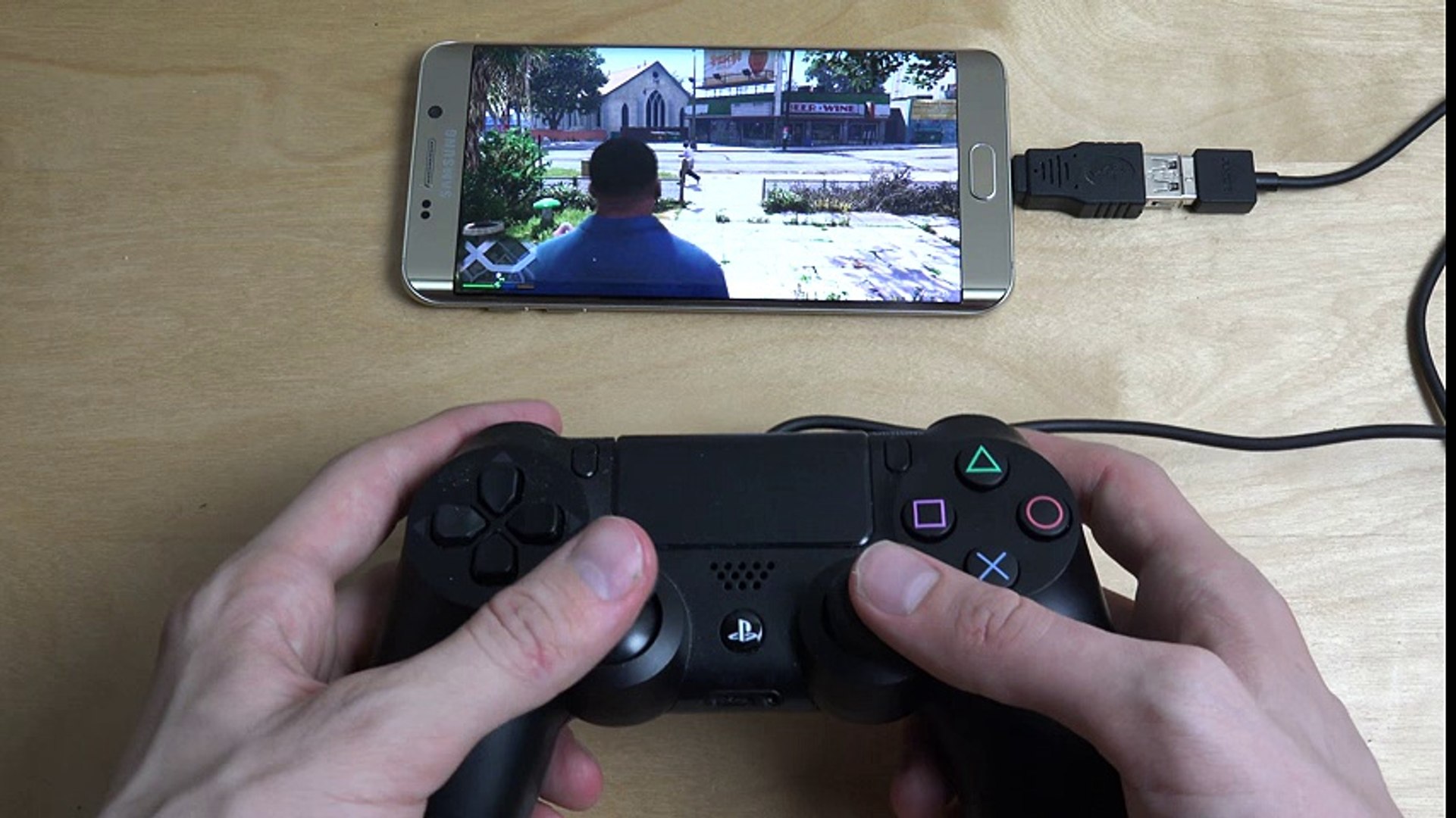 Gta 5 Samsung Galaxy S6 Edge Plus Nvidia Gamestream Ps4 Controller Gameplay Video Dailymotion