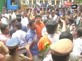 RSS, Congress workers lock horns outside Trivandrum Medical College