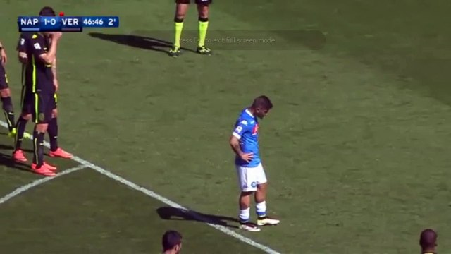 Goal Lorenzo Insigne Napoli 2-0 Hellas Verona 10.04.2016