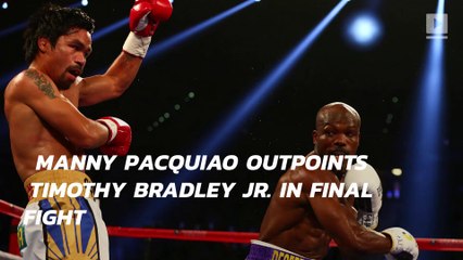 Manny Pacquiao outpoints Timothy Bradley Jr. in final fight