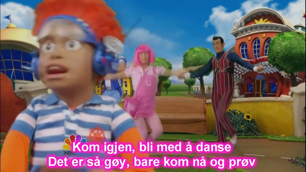 LazyTown - Bing Bang (Norwegian) with Lyrics