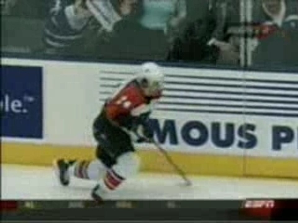 Sami Kapanen checked in the boards