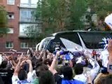 Real Madrid Campeón de Liga Llegada del autobus estadio