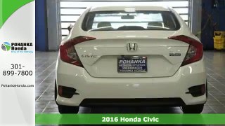 New 2016 Honda Civic Washington DC Honda Dealer, MD #HGH523671