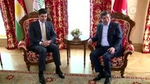 Başbakan Davutoğlu, Irak Kürt Bölgesel Yönetimi Başbakanı Barzani'yi Kabul Etti