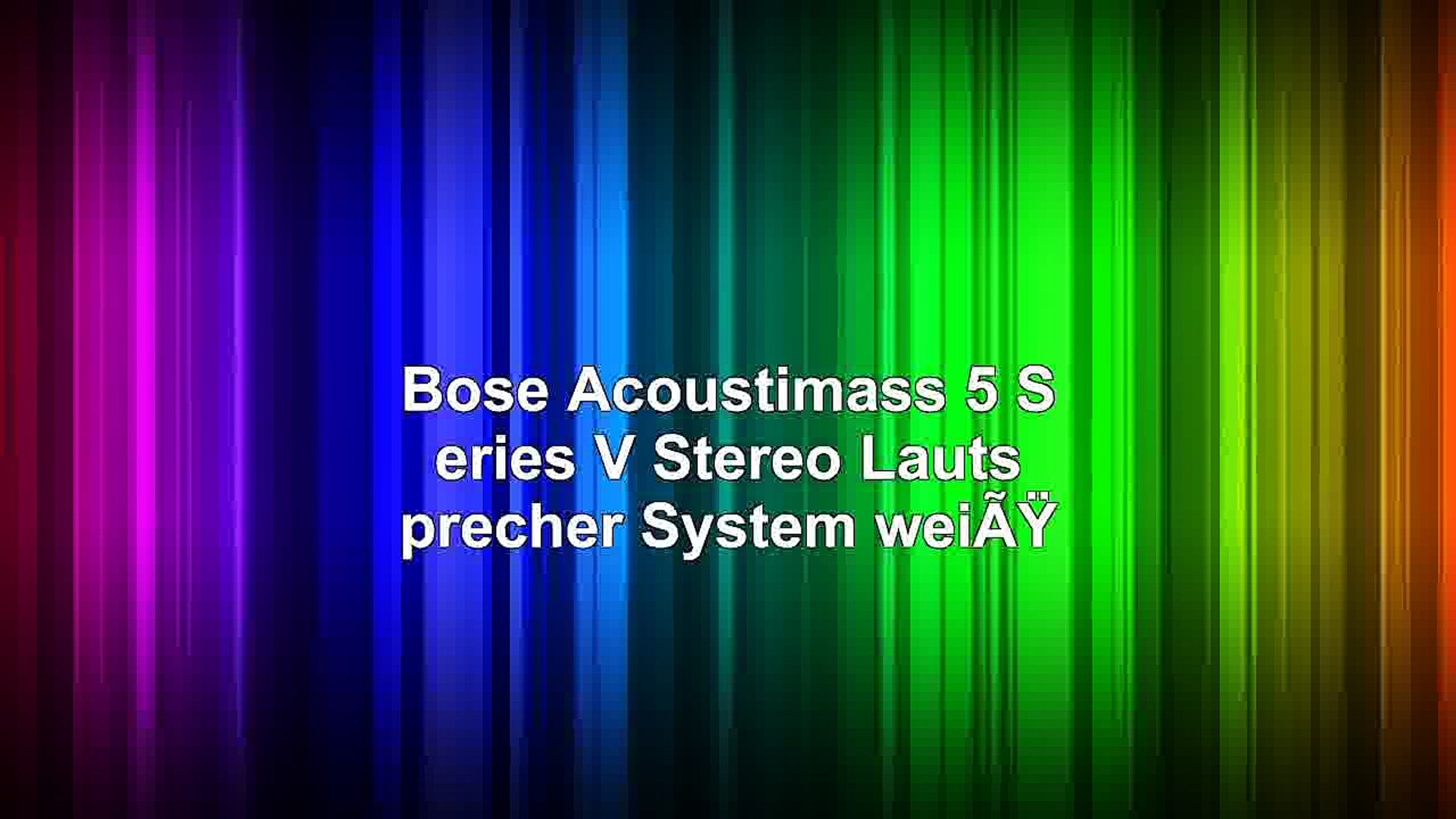 bose acoustimass 5 weiss