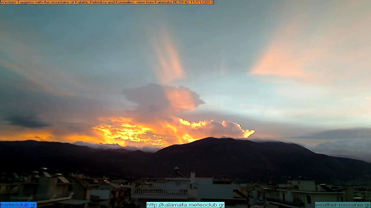 Timelapse από Καλαμάτα 11/11/2013 East Cam