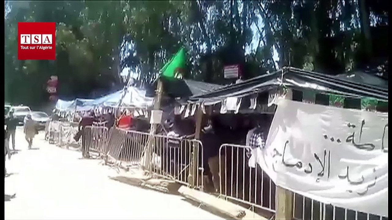 Rassemblement et grève de la faim des enseignants contractuels à Boudouaou