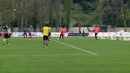 مرواغة وهدف رائع لصلاح في تدريبات روما