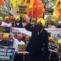 Sikhs Protest For Khalistan at White House in Washington DC (Viral VidZ)