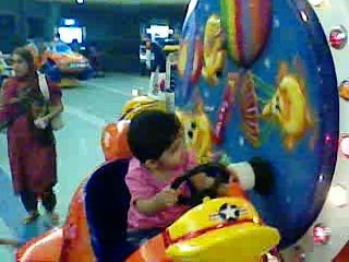 baby cousin having fun