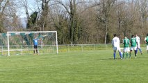 Pénalty transformé par jonathan salomon  pour notre premier match retour à domicile uga lyon-decines - oyonnax pvfc  1 - 1
