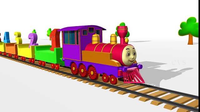 Learn Numbers For Children - 3D Animation Numbers Train Song for children