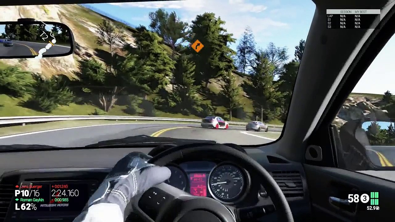 Project Cars PS4 | Career Invitational California Highway | Stage 1 Mitsubishi Evo X FQ400