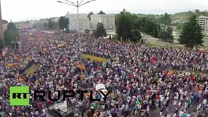 Protester demands resignation from Prime Minister  Muscat in IMalta