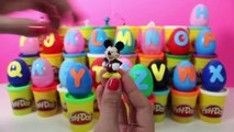 Alphabet Surprise Eggs Learn ABC Aprender el Abecedario con Huevos Sorpresa Toy Videos Part 3