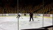 Patrice Bergeron skates on Bruins' off day