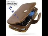 PDair Leather Case for BlackBerry Bold 9000 - Book (Brown)